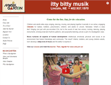Tablet Screenshot of ittybittymusik.com